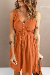 Sleeveless Button Down Dress - PREORDER