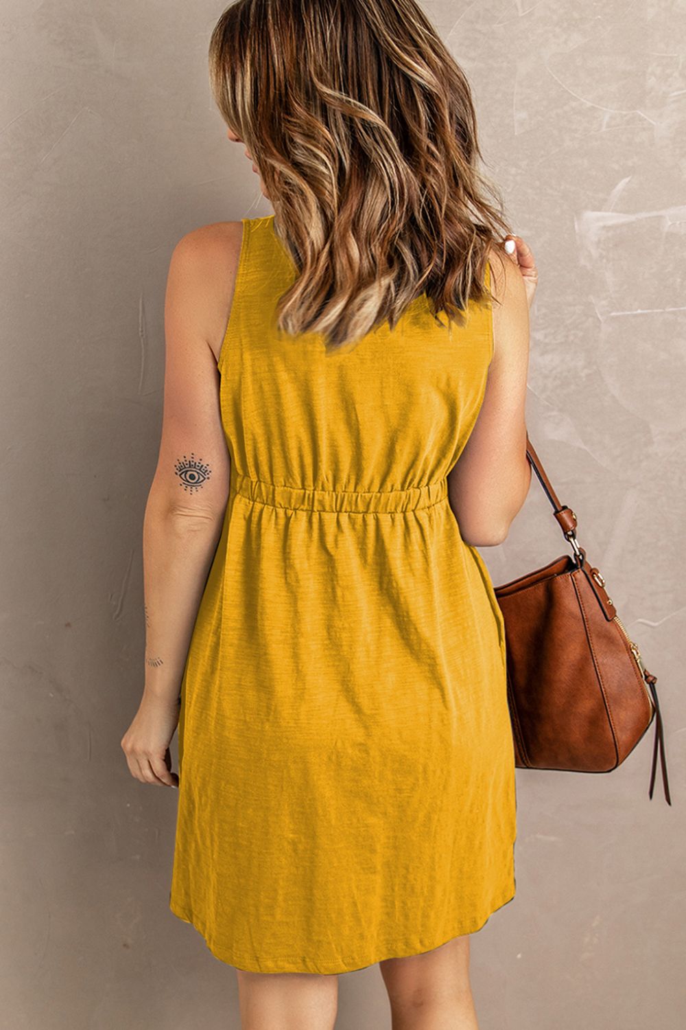 Sleeveless Button Down Dress - PREORDER