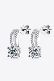 1 Carat Total Moissanite 925 Sterling Silver Earrings