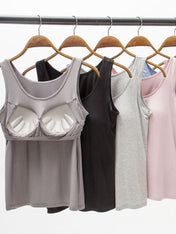 ALL SIZES Wide Strap Tank with Built-Bra - PREORDER