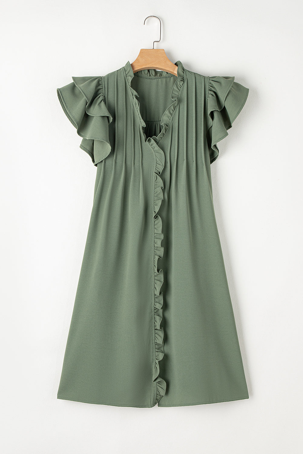The Easy Does It Ruffle Sleeve Dress Preorder