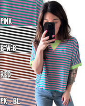 Stripes and Stretch Boxy Tee Preorder