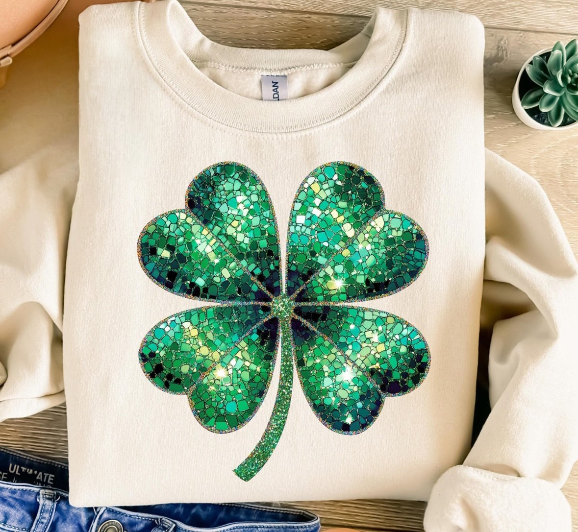 Shimmer and Shine Shamrock Tee/Crewneck Sweatshirt