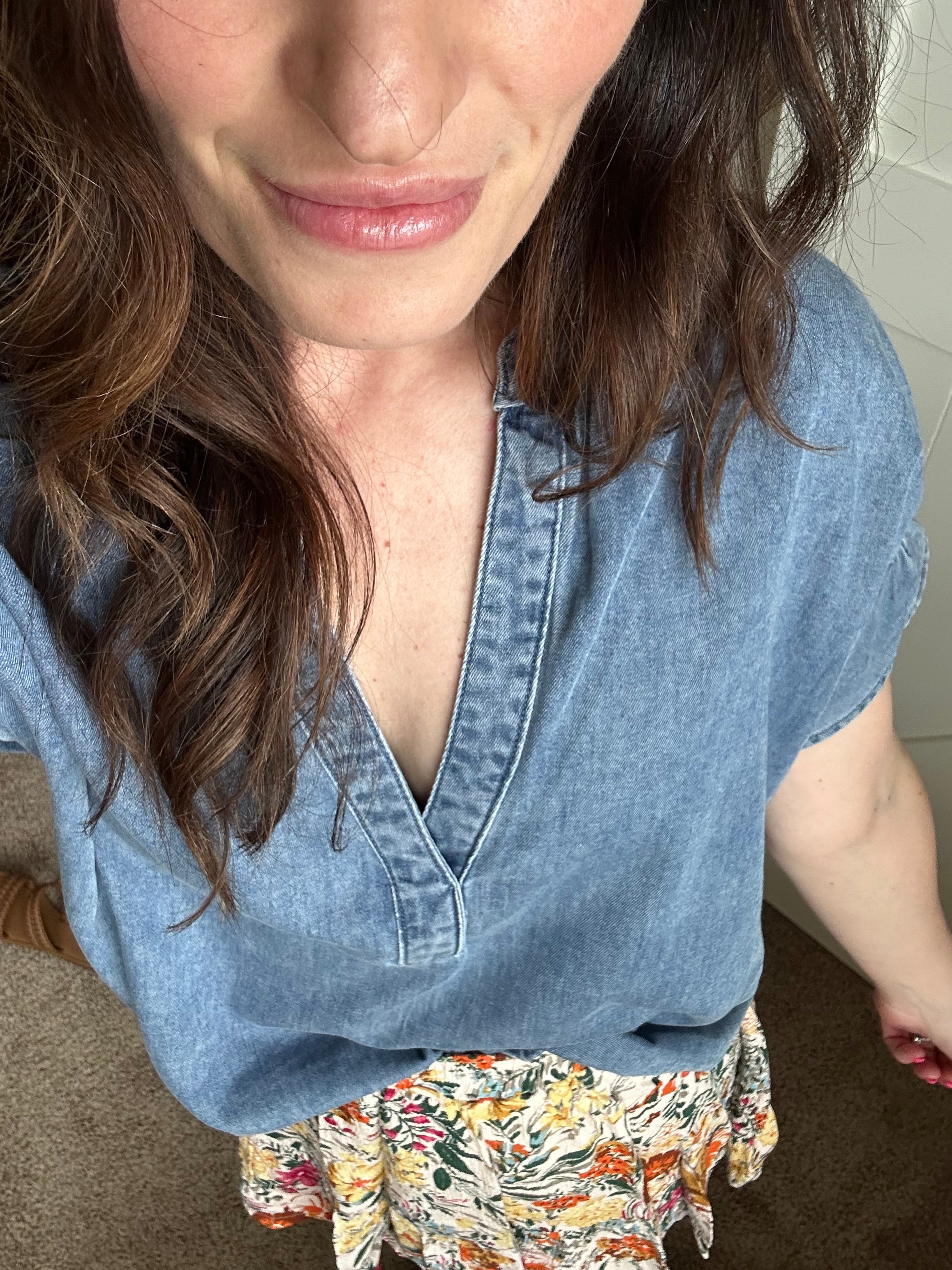 Everyday Ease Denim Top Preorder