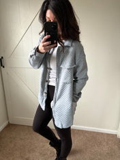 Quilted Coziness Shacket PREORDER