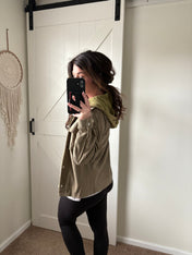 Cozy Grid Zip-Up Hoodie Jacket PREORDER