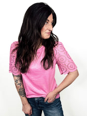 Breeze & Bloom Eyelet Tee - PREORDER