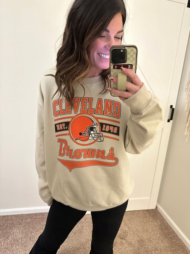 Old School Browns | Build Your Own T-Shirt/Crewneck