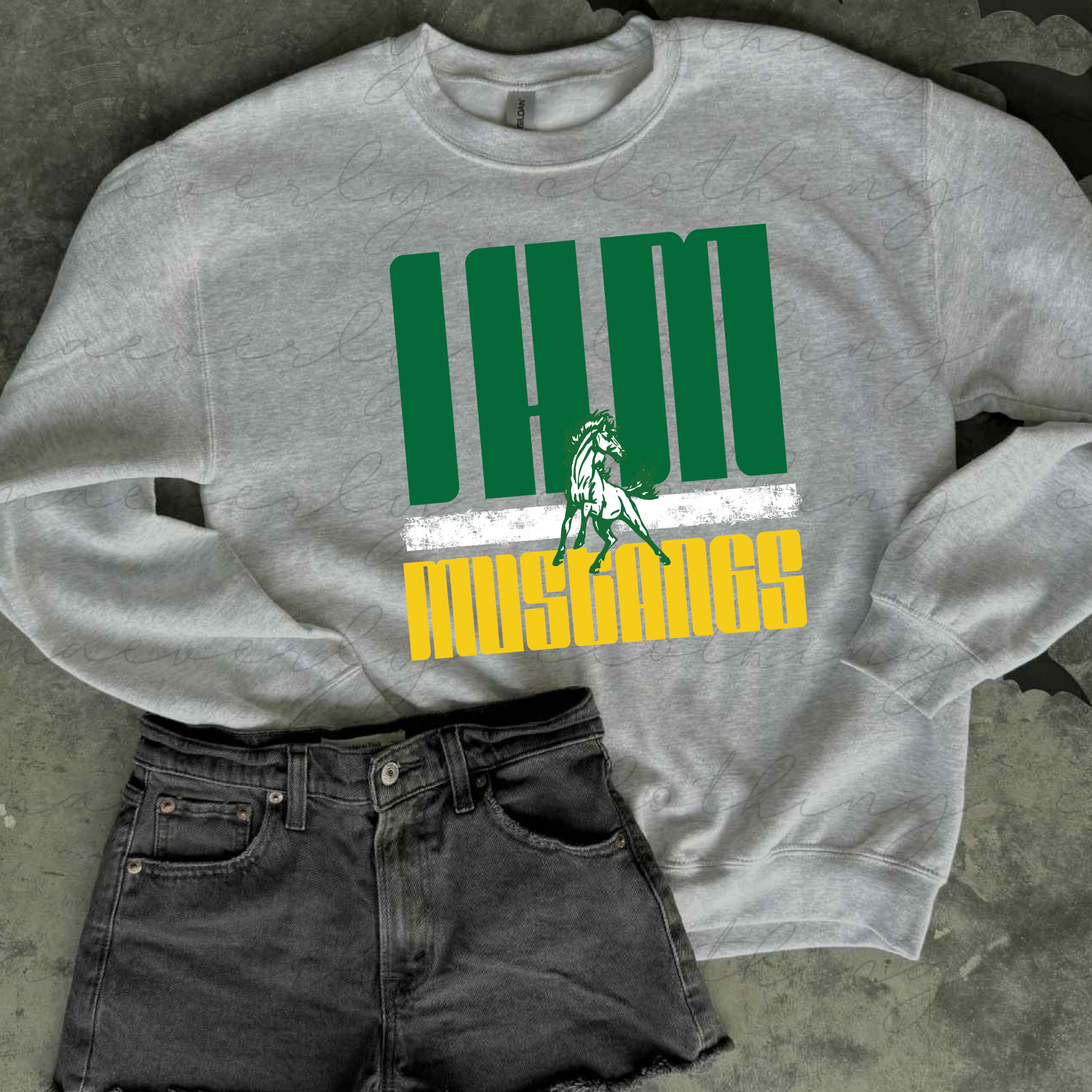 IHM Bold Block Stack Tee/Crewneck