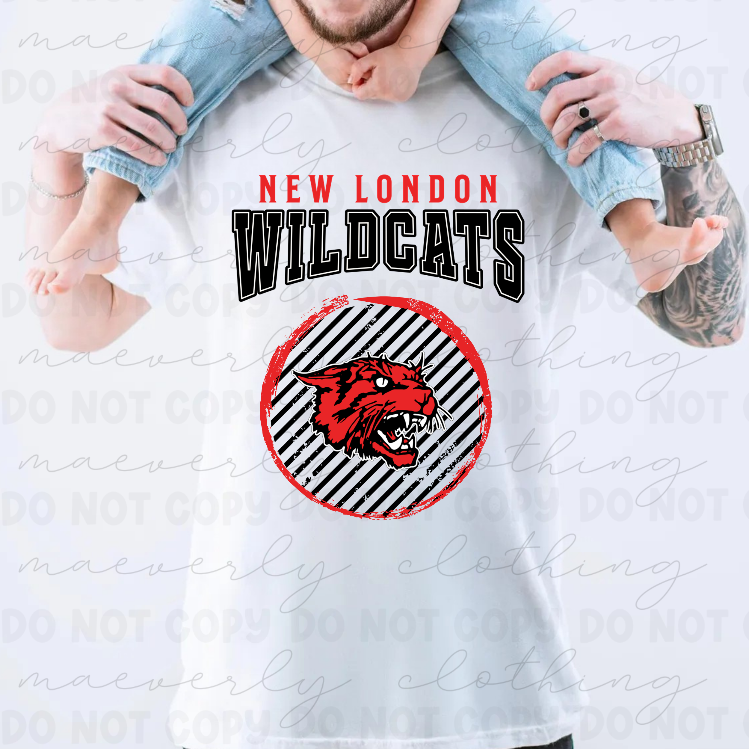 New London Grungy Mascot Tee/Crewneck
