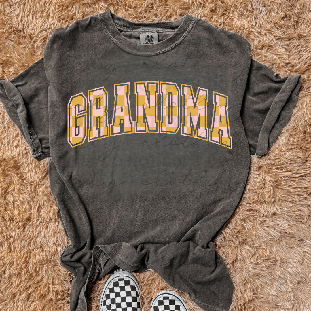 Personalized Checkered Tee/Crewneck