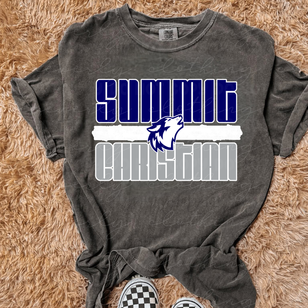 Summit Christian Bold Block Stack Tee/Crewneck