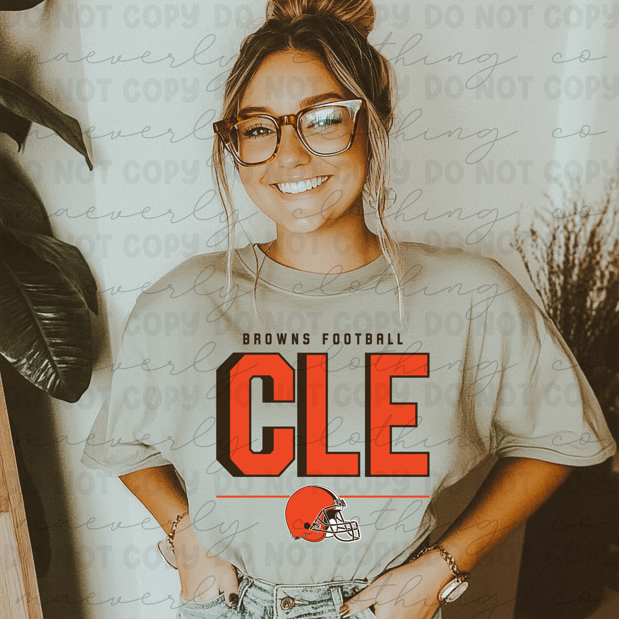 CLE Big Football Tee/Crewneck