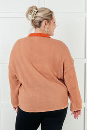 Can't Imagine Why Waffle Knit Contrast Trim Top