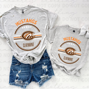 Claymont Mustangs All-Star Circle Graphic