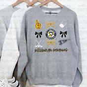 Your Team/Mascot Coquette Hockey Tee/Crewneck