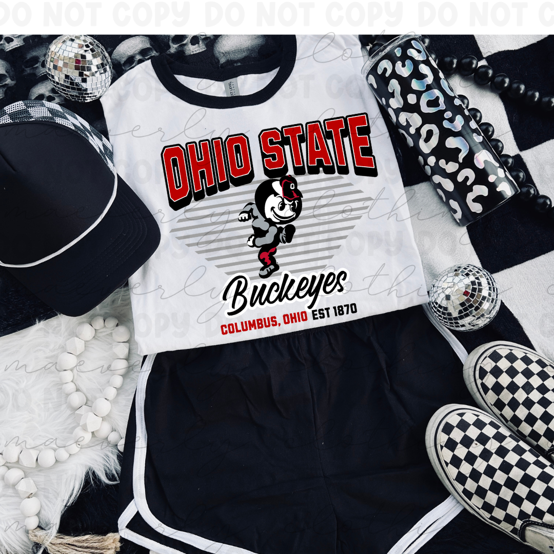 Ohio State Varsity Vibing Mascot Tee/Crewneck