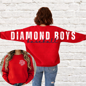 Back Crewneck || Diamond Boys Dugout Shop