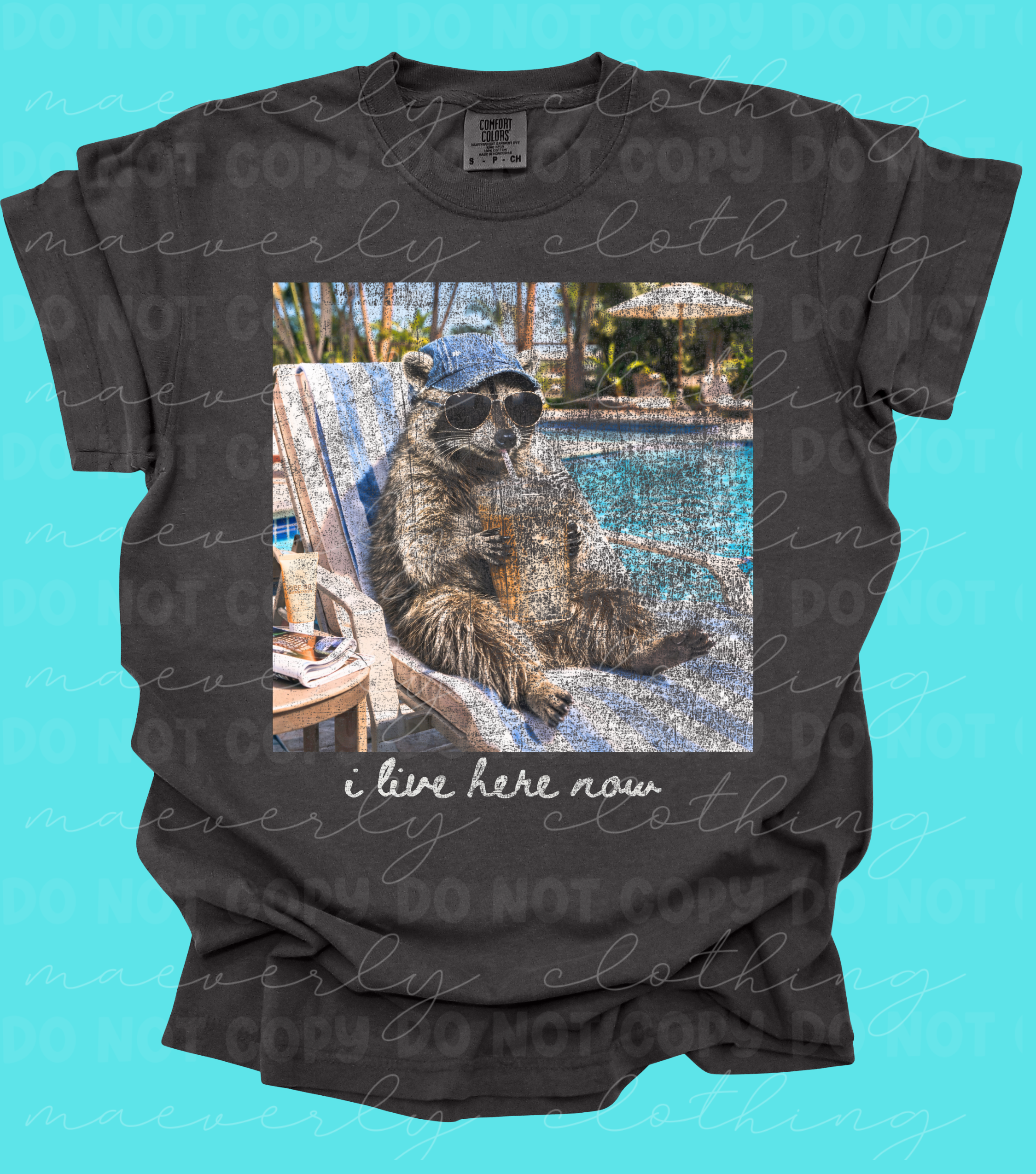 I Live Here Now Pool Graphic
