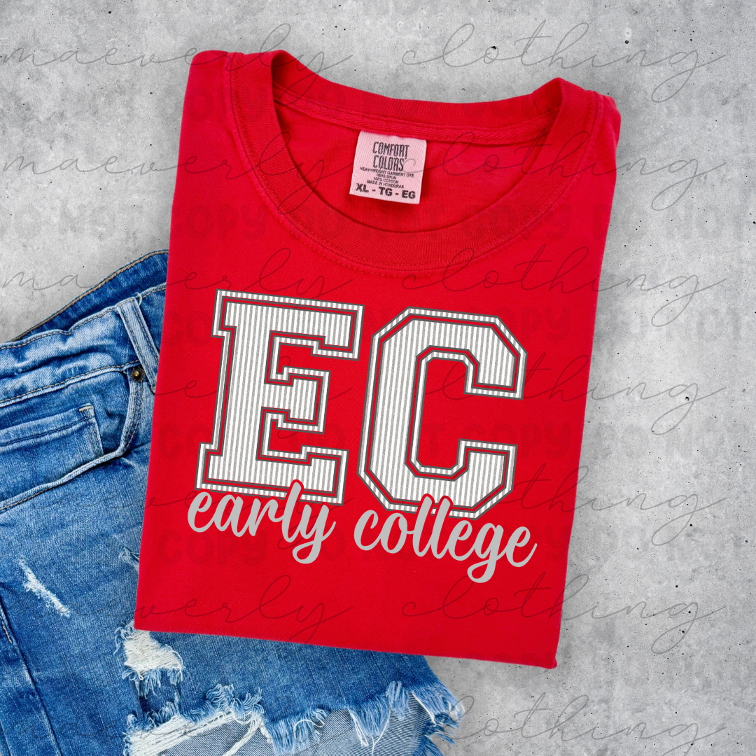 Canton City Early College Seersucker Tee/Crewneck