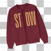 Stow Split Sweatshirt Cardigan