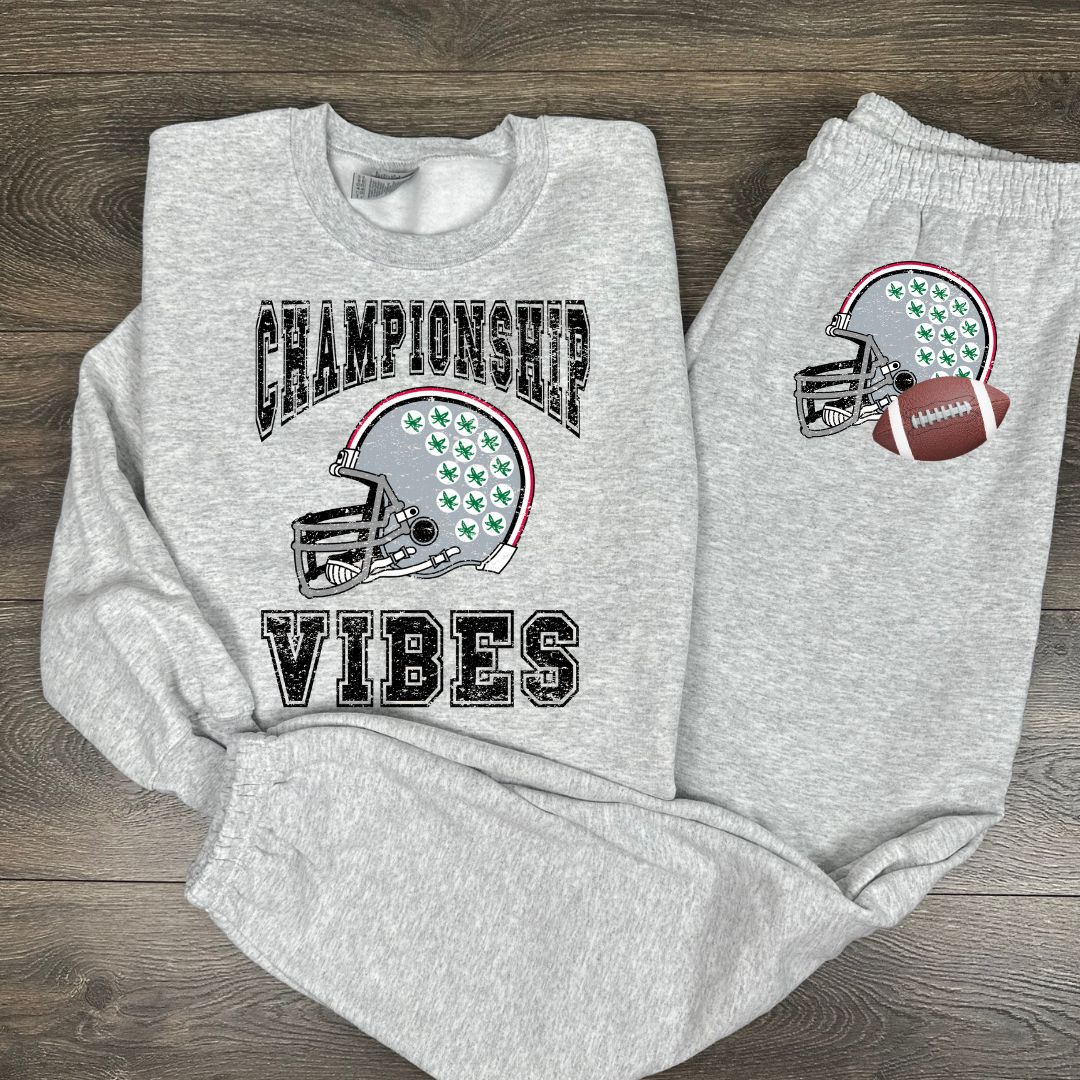 Championship Vibes Tee/Crewneck Sweatshirt