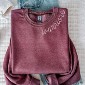 Walsh Warriors Faux Stitched Mascot Tee/Crewneck