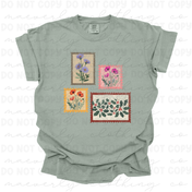 Custom Birth Month Floral Stamps Graphic