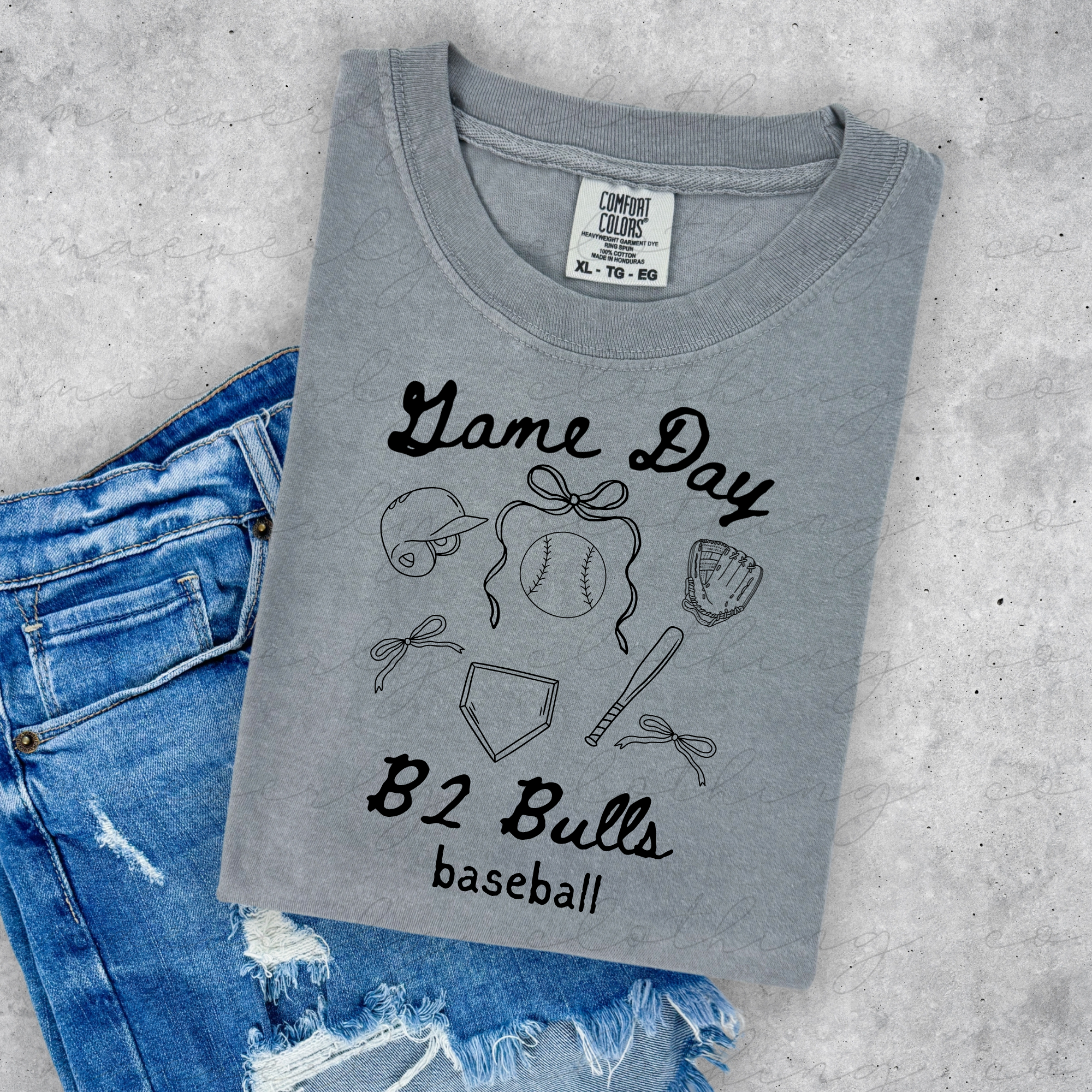 B2 Bulls Cutesy Game Day Graphic