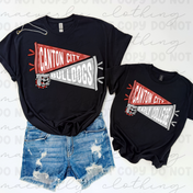Canton City Bulldogs Pennants Tee/Crewneck