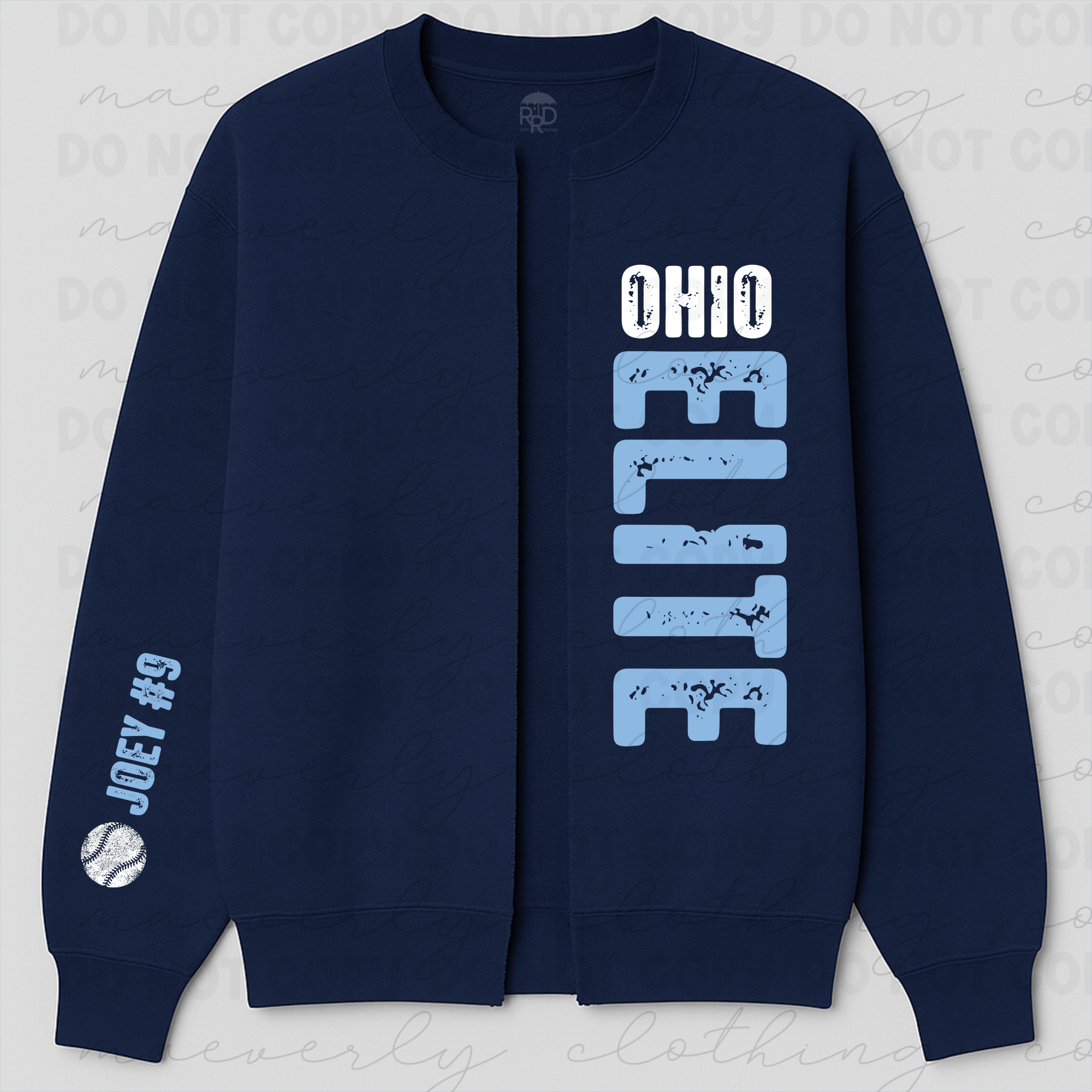 Custom Sweatshirt Cardigan Preorder