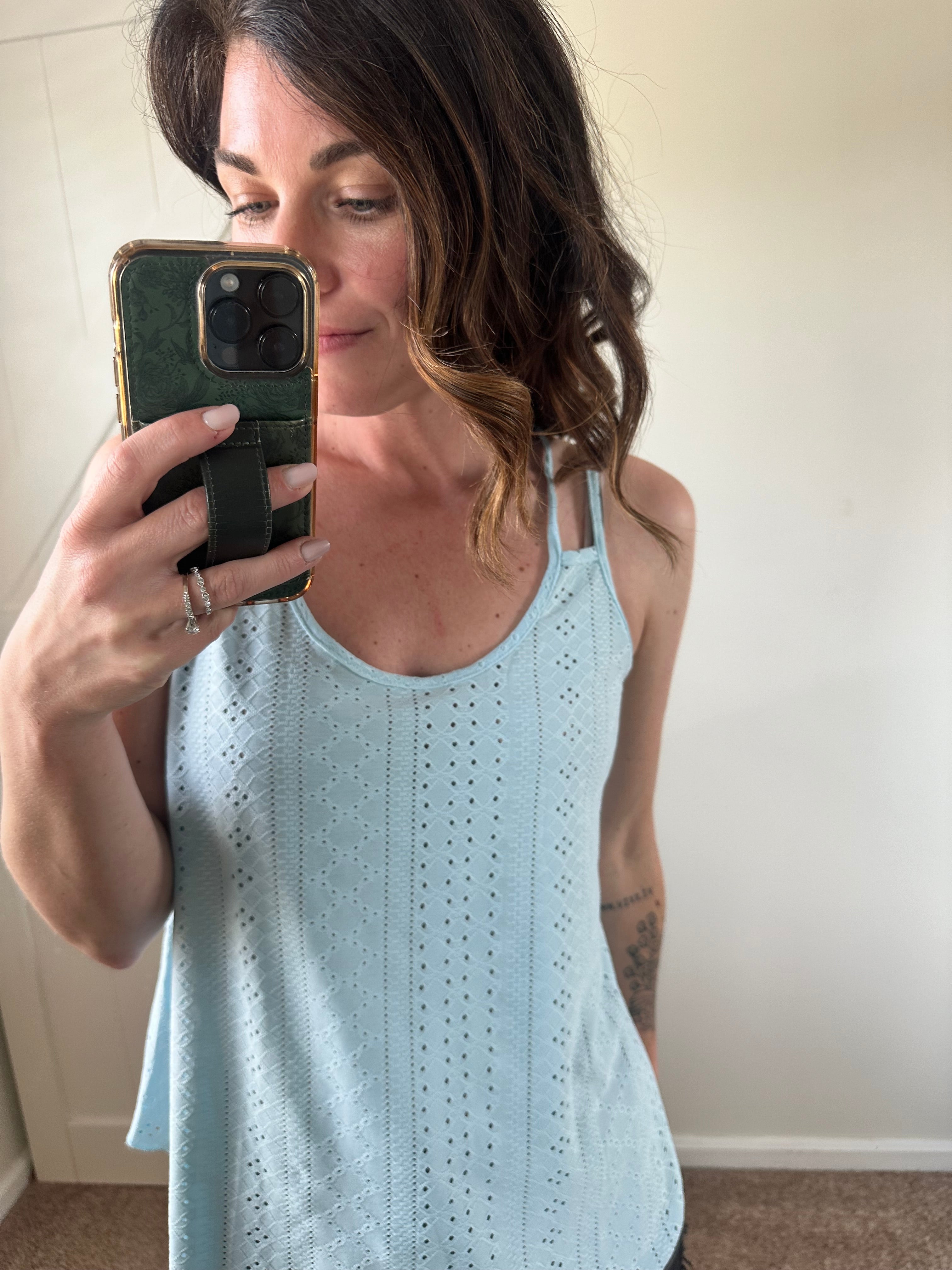 Sunny Days Eyelet Tank - PREORDER
