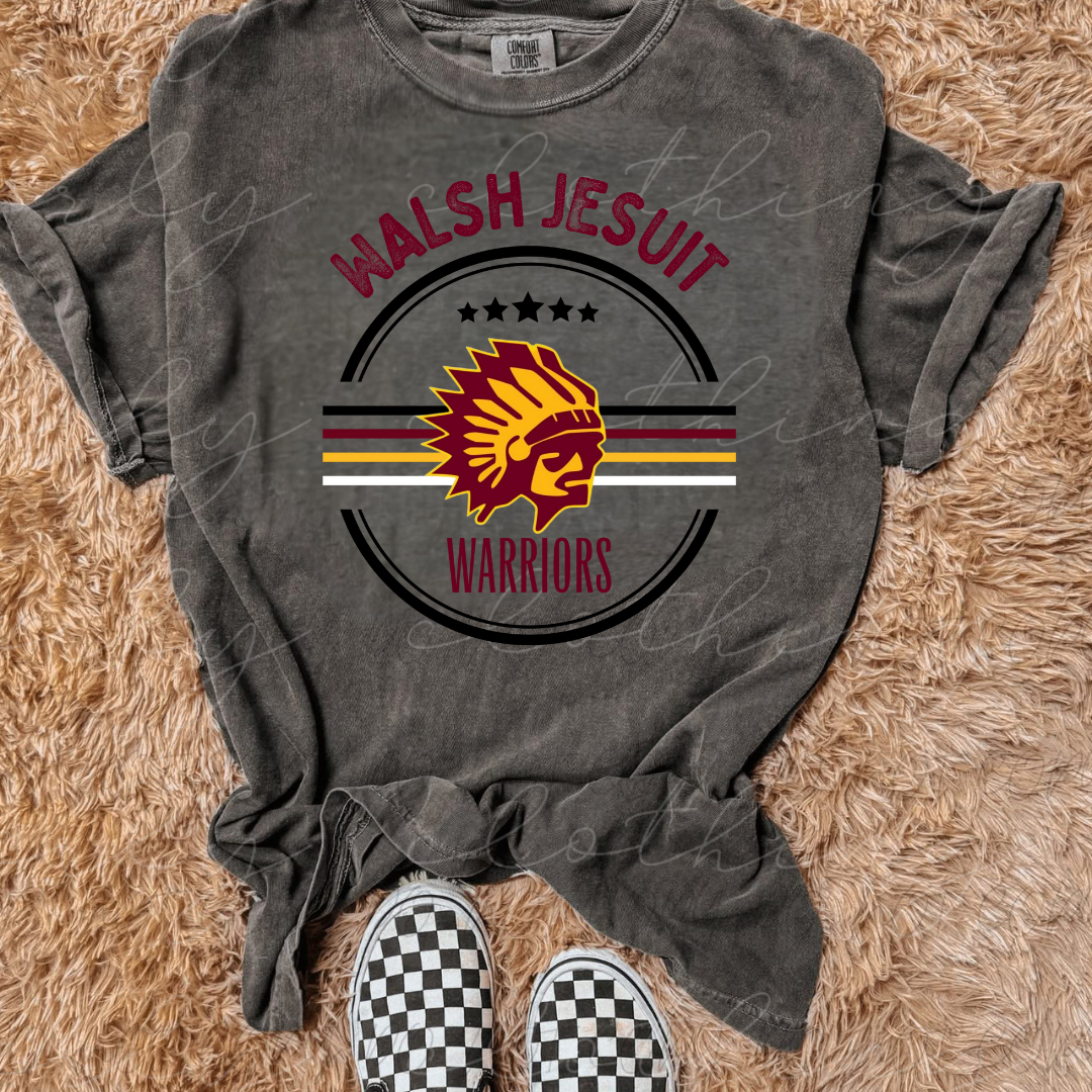 Walsh Warriors All-Star Circle Tee/Crewneck