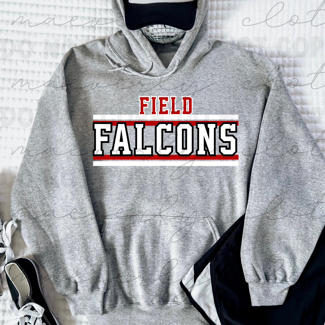 Field Falcons Retro Stripe Classic Tee/Crewneck