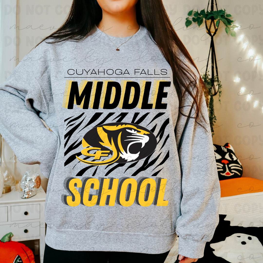 CF Middle School Big Name Tee/Crewneck