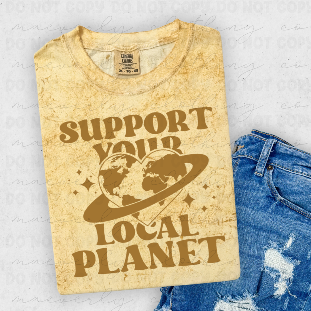 Support Your Local Planet Tee/Crewneck