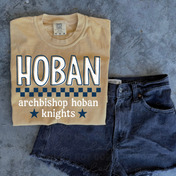 Hoban Knights Checkered Pride Tee/Crewneck