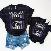 Keystone Wildcats Panel Mascot Tee/Crewneck