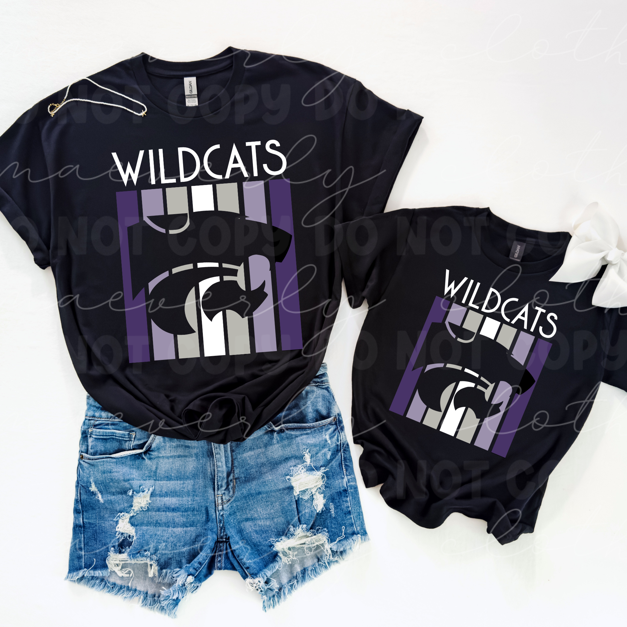 Keystone Wildcats Panel Mascot Tee/Crewneck