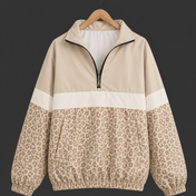The Autumn Club Quarter Zip | Vanilla Leopard Preorder [ETA 4-5.5 weeks]