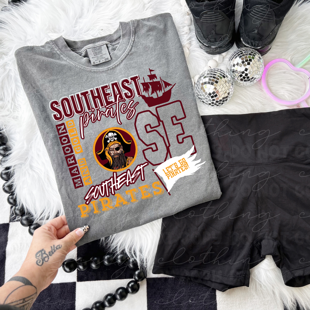 Southeast Pirates Pep Rally Remix Tee/Crewneck