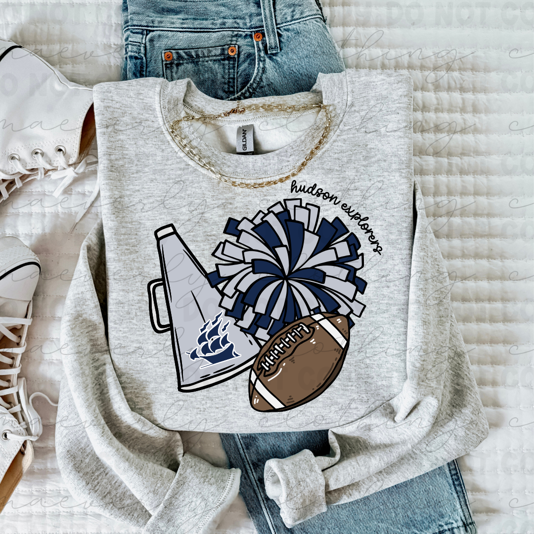 Hudson Explorers Football Tee/Crewneck