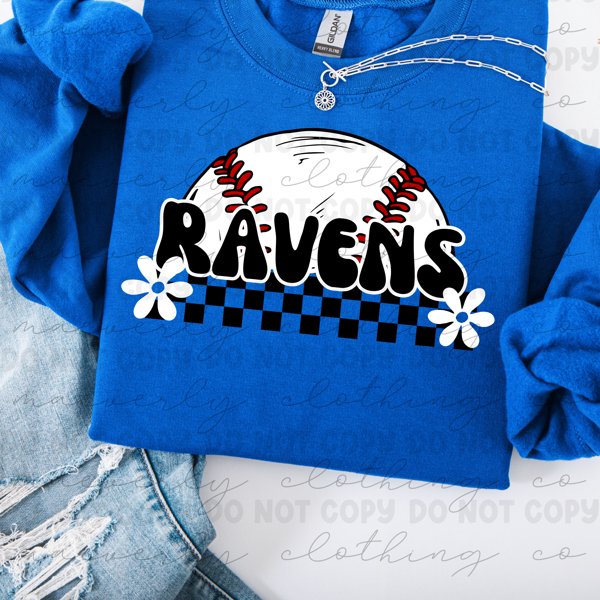 Retro Ravens Tee/Crewneck