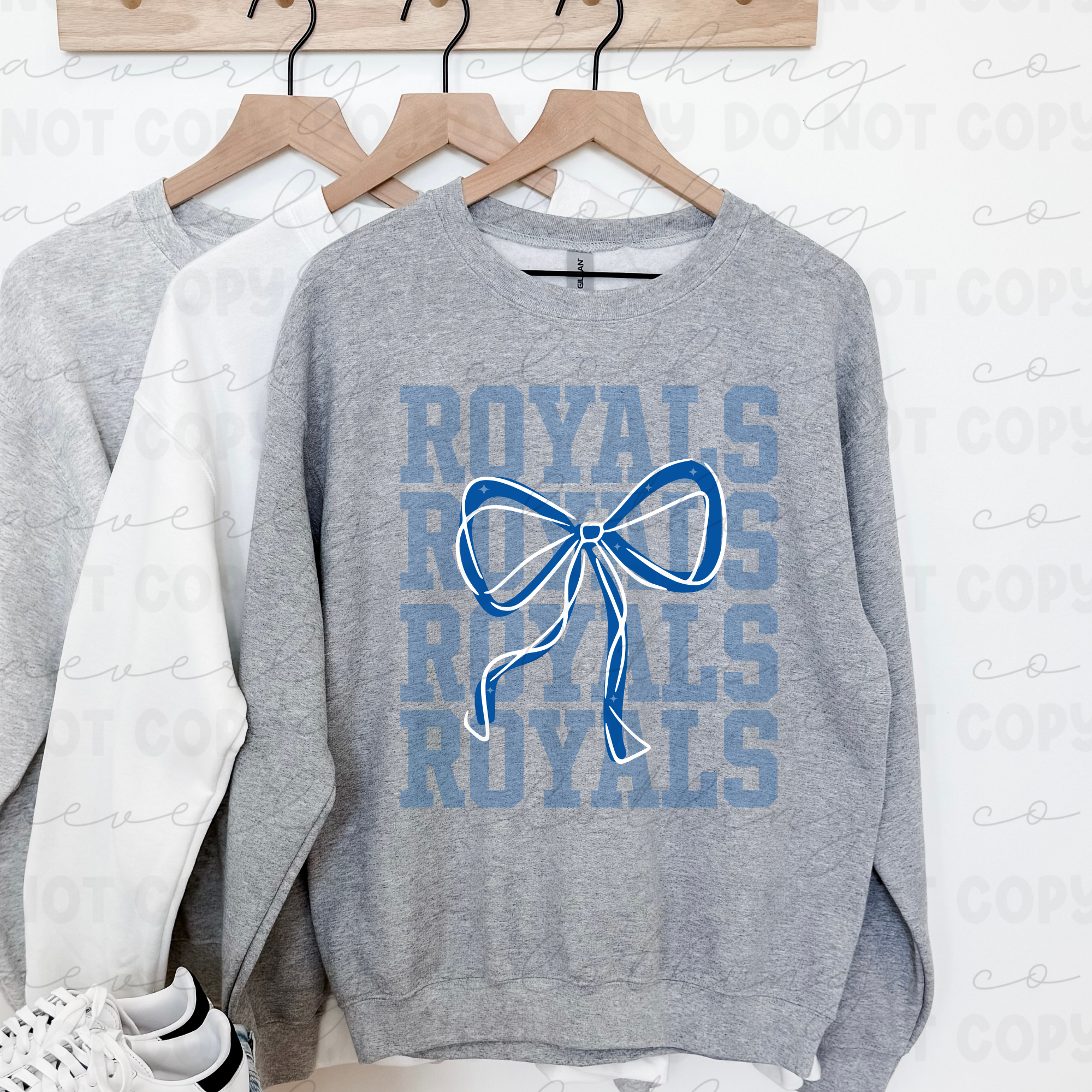 CVCA Royals Varsity Bow Tee/Crewneck