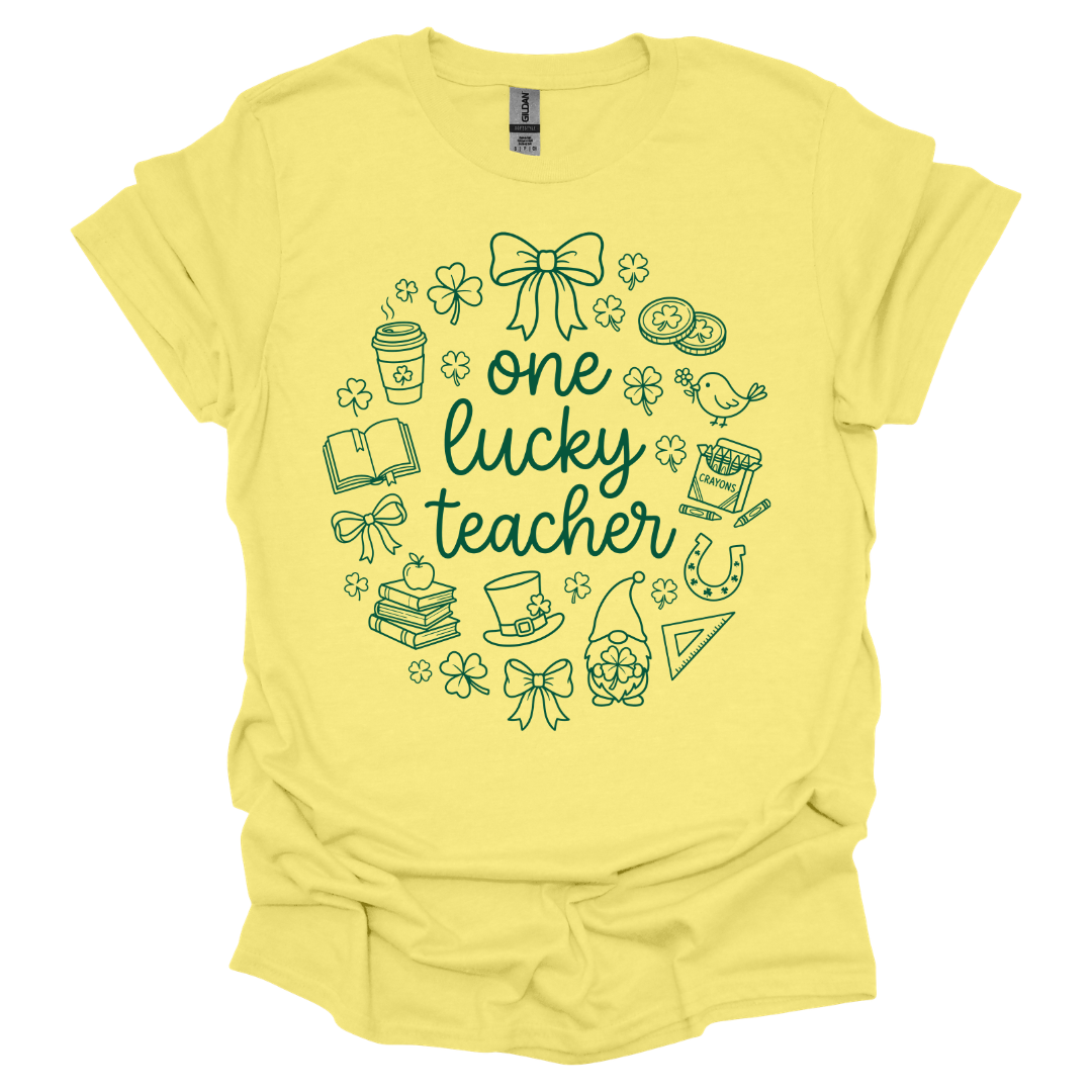 One Lucky Teacher Tee