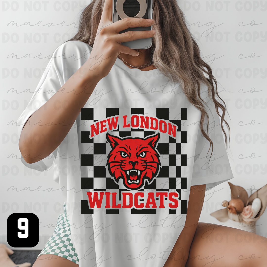 Retro New London Wildcats Spiritwear - Preorder