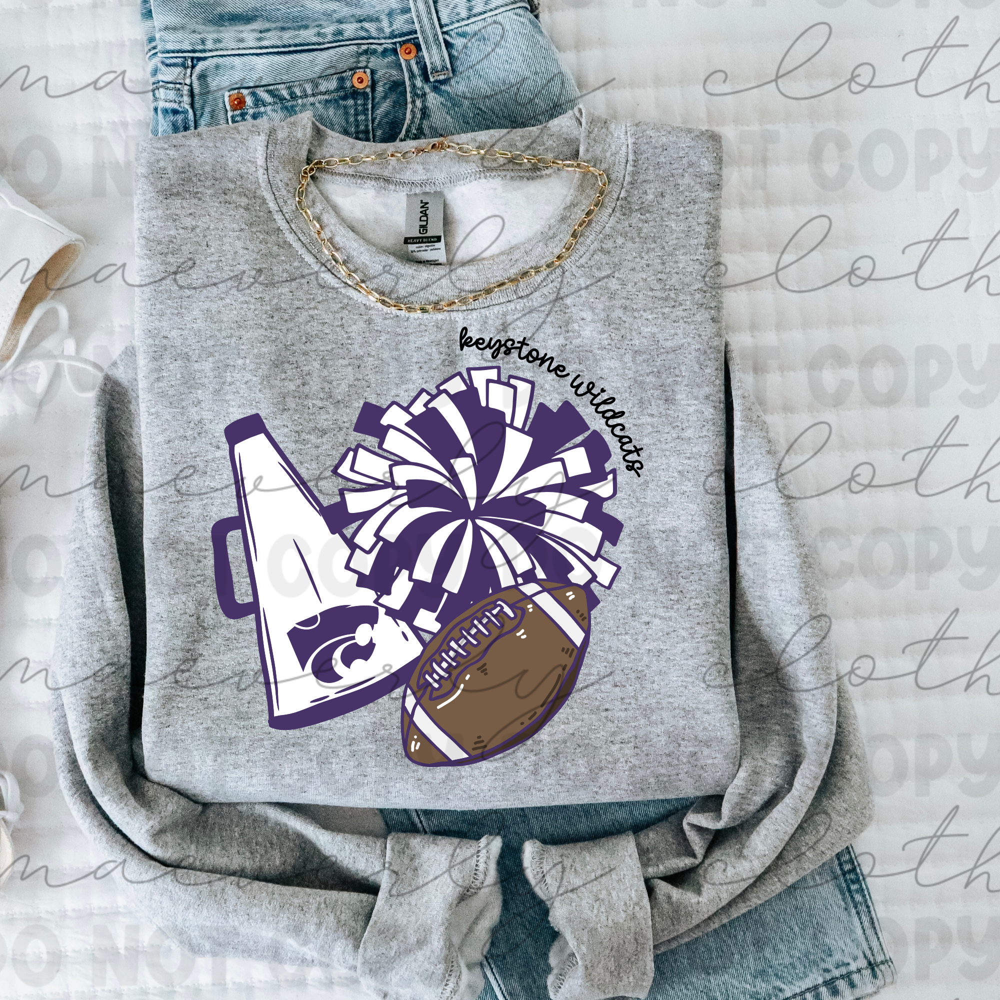 Keystone Wildcats Football Tee/Crewneck