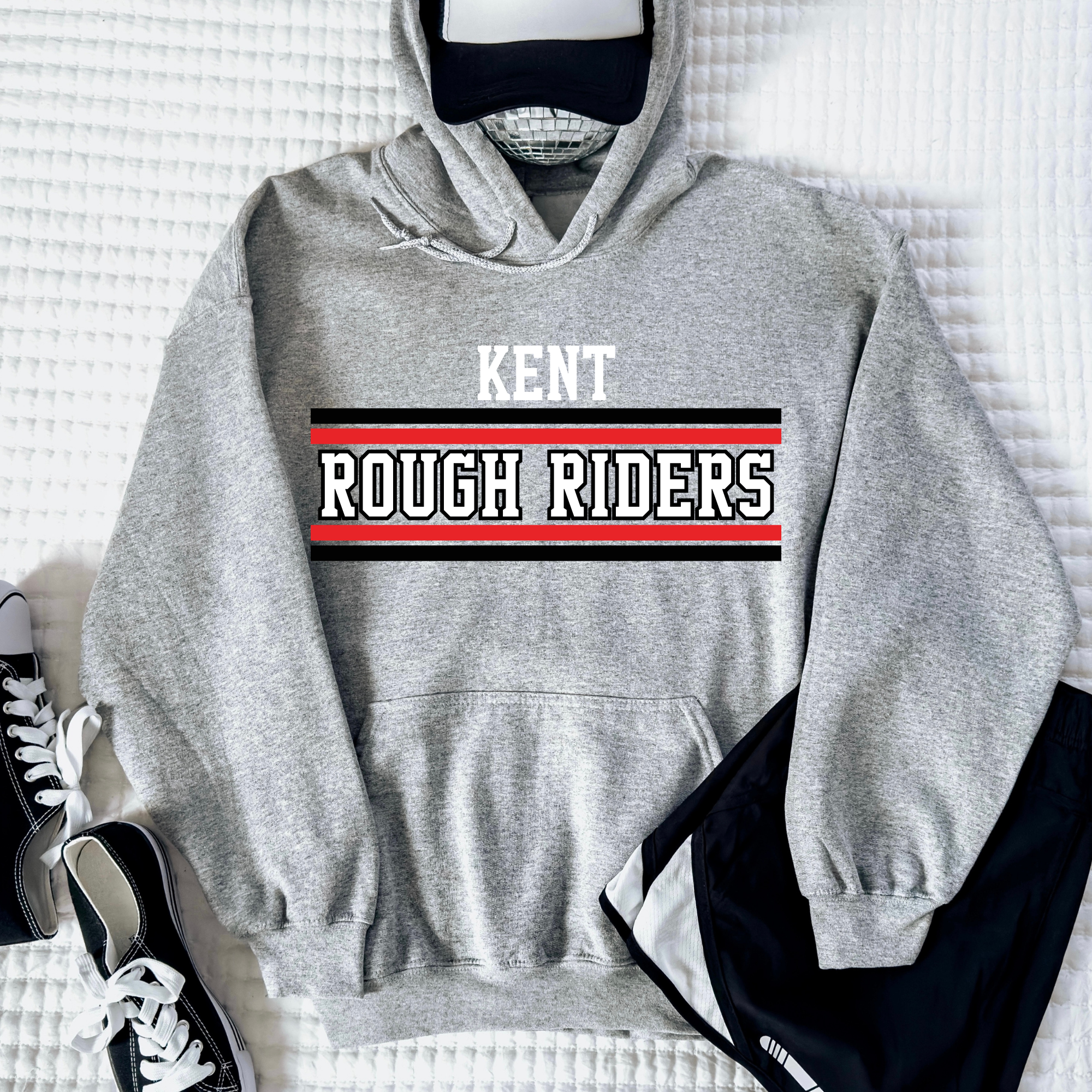 Kent Rough Riders Retro Stripe Classic Tee/Crewneck
