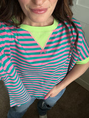Stripes and Stretch Boxy Tee Preorder