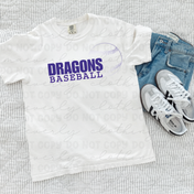 Dragons Faded Ball Graphic